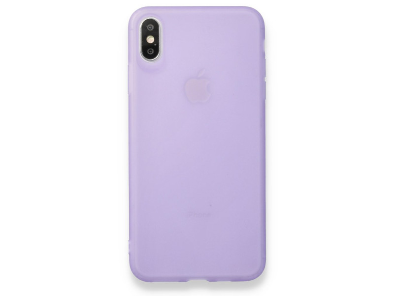 Newface iPhone XS Max Kılıf Hopi Silikon - Mor