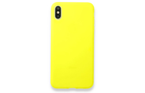 Newface iPhone X Kılıf Hopi Silikon - Sarı