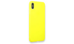 Newface iPhone X Kılıf Hopi Silikon - Sarı
