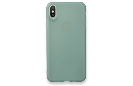 Newface iPhone XS Max Kılıf Hopi Silikon - Yeşil
