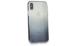 Newface iPhone X Kılıf Lüx Çift Renkli Silikon - Siyah