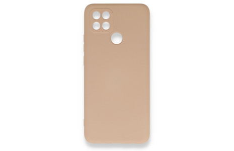 Newface Oppo A15 Kılıf Nano içi Kadife Silikon - Pudra
