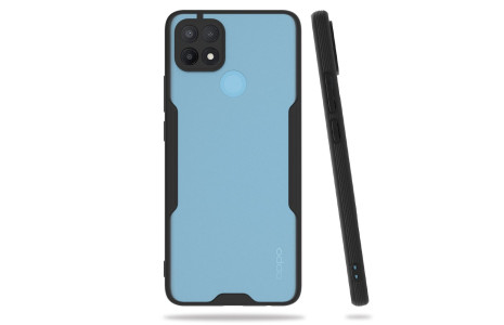 Newface Oppo A15 Kılıf Platin Silikon - Siyah