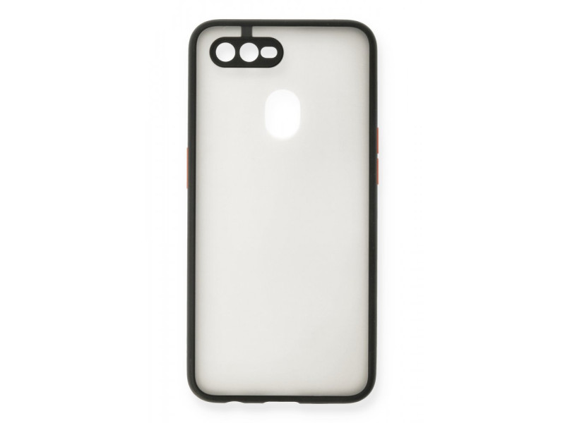 Newface Oppo AX7 Kılıf Montreal Silikon Kapak - Siyah