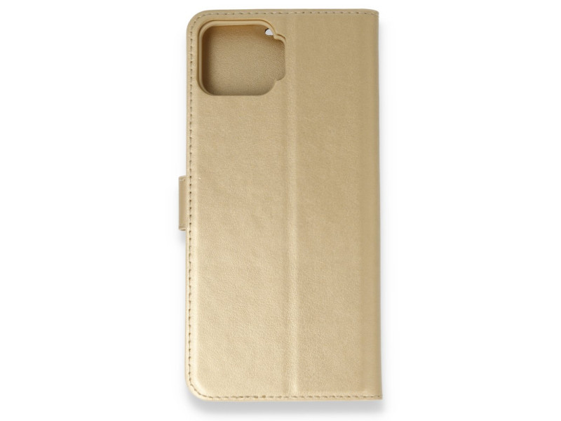 Newface Oppo A73 Kılıf Trend S Plus Kapaklı Kılıf - Gold