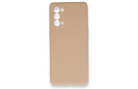 Newface Oppo Reno 5 Kılıf Nano içi Kadife Silikon - Pudra