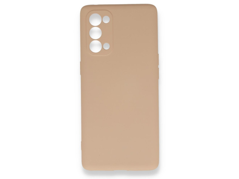 Newface Oppo Reno 5 Kılıf Nano içi Kadife Silikon - Pudra