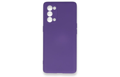 Newface Oppo Reno 5 Pro Kılıf Nano içi Kadife Silikon - Mor