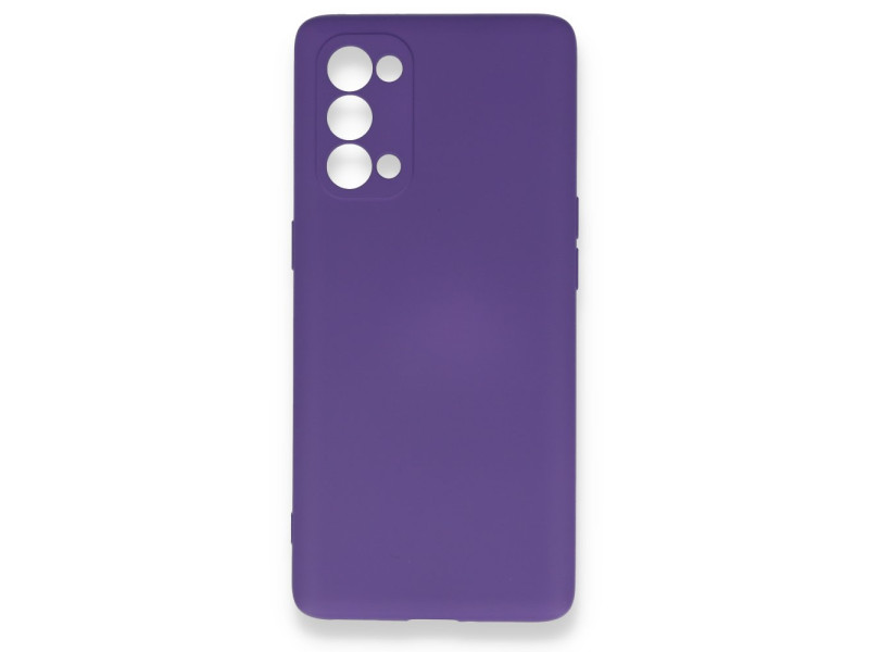 Newface Oppo Reno 5 Pro Kılıf Nano içi Kadife Silikon - Mor
