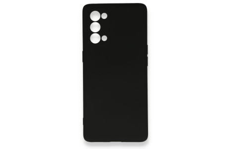Newface Oppo Reno 5 Pro Kılıf Nano içi Kadife Silikon - Siyah