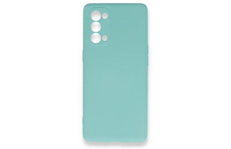 Newface Oppo Reno 5 Pro Kılıf Nano içi Kadife Silikon - Turkuaz