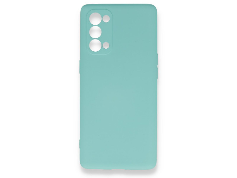 Newface Oppo Reno 5 Pro Kılıf Nano içi Kadife Silikon - Turkuaz