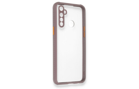 Newface Realme C3i Kılıf Miami Şeffaf Silikon - Açık Mor