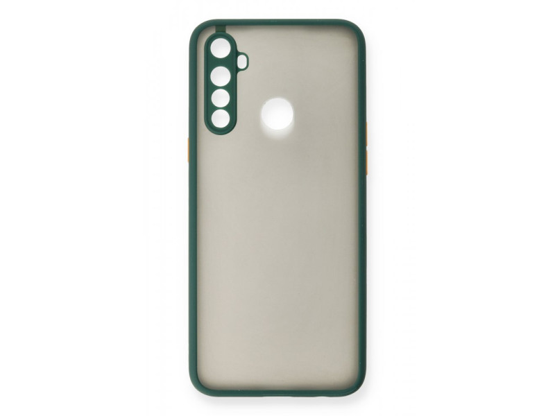 Newface Realme C3i Kılıf Montreal Silikon Kapak - Yeşil