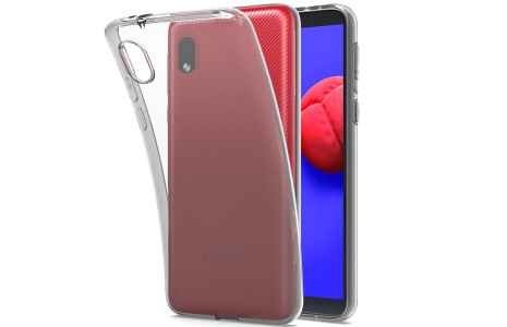 Newface Samsung Galaxy A01 Core Kılıf Lüx Şeffaf Silikon
