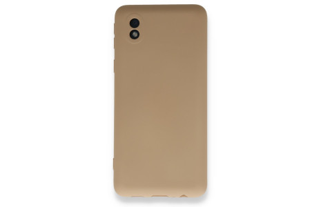Newface Samsung Galaxy A01 Core Kılıf Nano içi Kadife Silikon - Bej