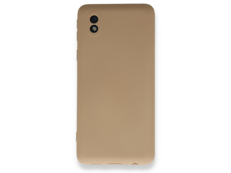 Newface Samsung Galaxy A01 Core Kılıf Nano içi Kadife Silikon - Bej