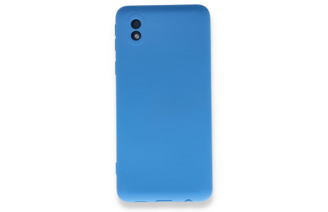 Newface Samsung Galaxy A01 Core Kılıf Nano içi Kadife Silikon - Mavi