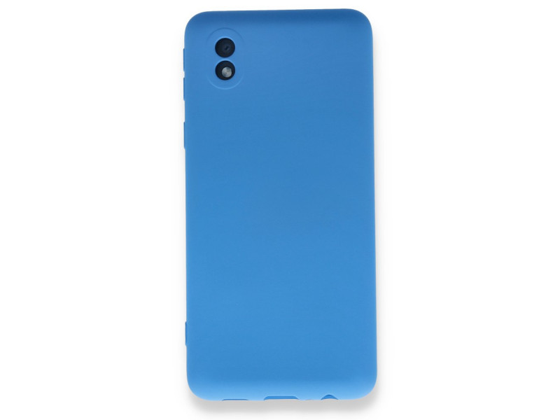 Newface Samsung Galaxy A01 Core Kılıf Nano içi Kadife Silikon - Mavi
