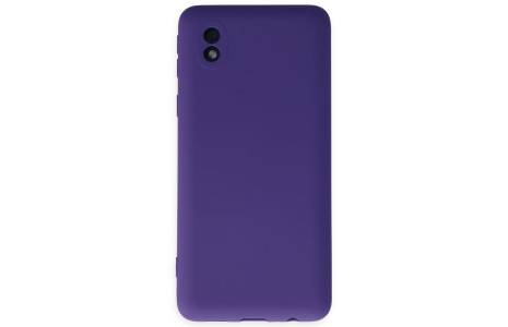 Newface Samsung Galaxy A01 Core Kılıf Nano içi Kadife Silikon - Mor