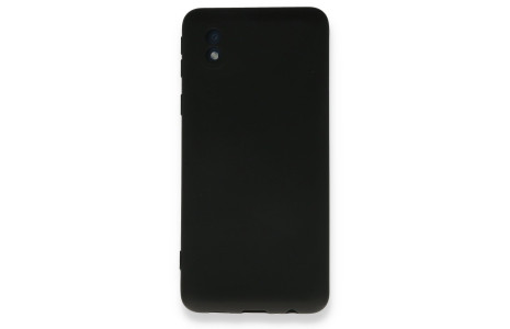 Newface Samsung Galaxy A01 Core Kılıf Nano içi Kadife Silikon - Siyah