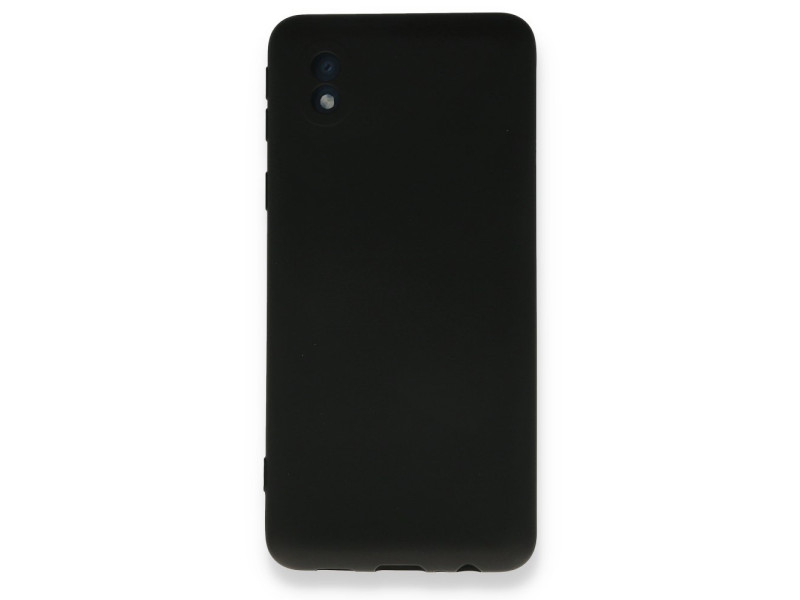 Newface Samsung Galaxy A01 Core Kılıf Nano içi Kadife Silikon - Siyah