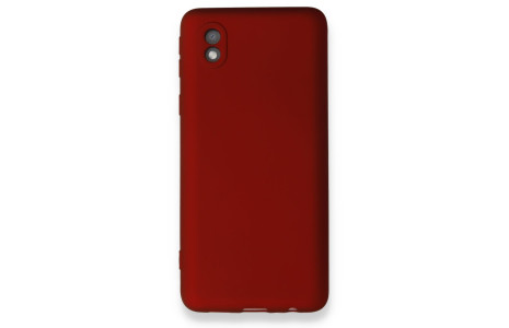 Newface Samsung Galaxy A01 Core Kılıf First Silikon - Bordo