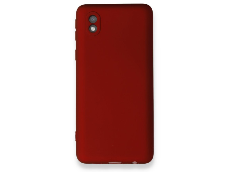 Newface Samsung Galaxy A01 Core Kılıf First Silikon - Bordo