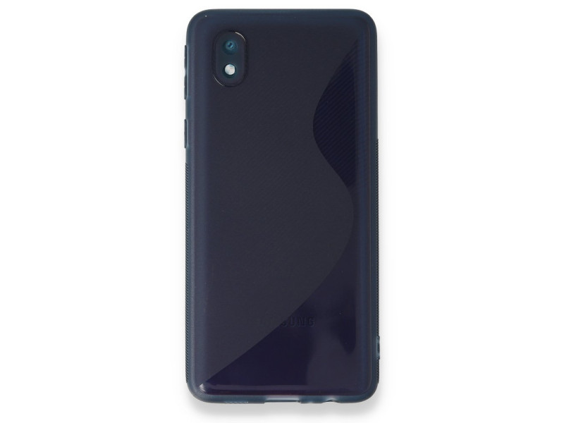 Newface Samsung Galaxy A01 Core Kılıf S Silikon - Mavi