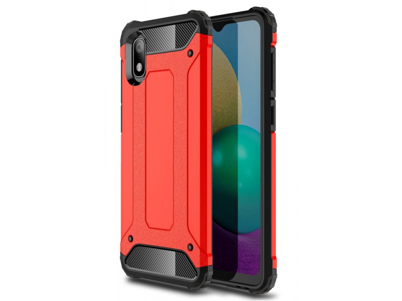 Newface Samsung Galaxy A01 Core Kılıf Tank Silikon Kapak - Kırmızı