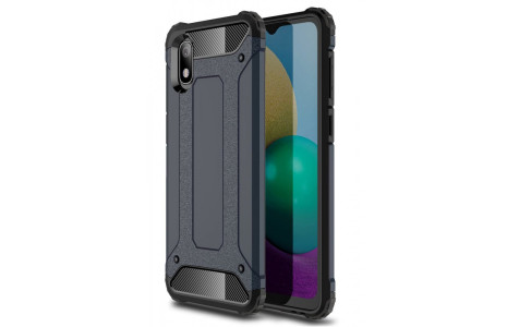 Newface Samsung Galaxy A01 Core Kılıf Tank Silikon Kapak - Lacivert