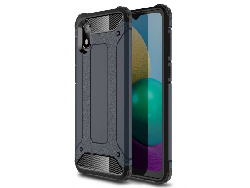 Newface Samsung Galaxy A01 Core Kılıf Tank Silikon Kapak - Lacivert