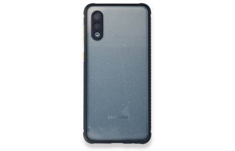 Newface Samsung Galaxy A02 Kılıf Miami Şeffaf Silikon - Lacivert