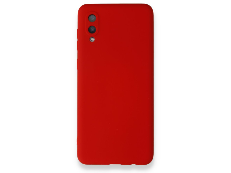 Newface Samsung Galaxy A02 Kılıf Nano içi Kadife Silikon - Kırmızı