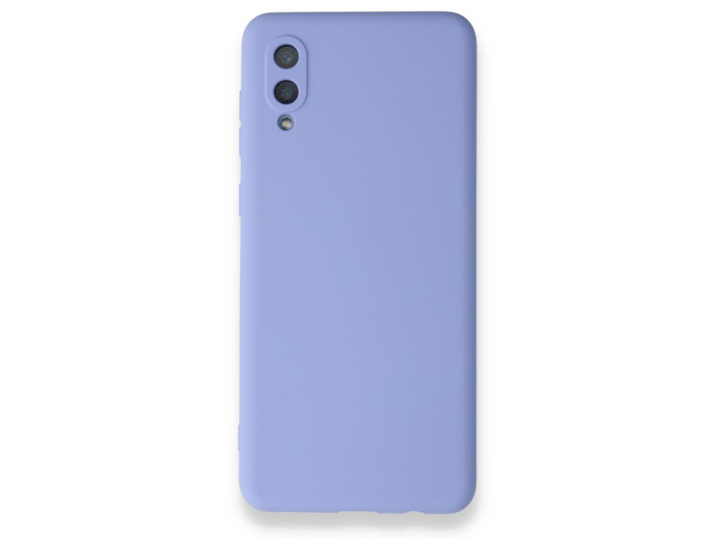 Newface Samsung Galaxy A02 Kılıf Nano içi Kadife Silikon - Lila