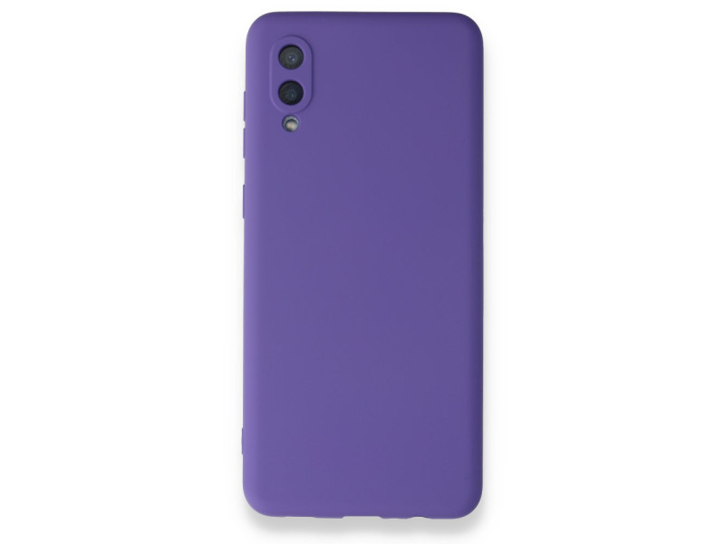Newface Samsung Galaxy A02 Kılıf Nano içi Kadife Silikon - Mor