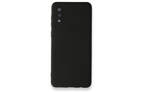 Newface Samsung Galaxy A02 Kılıf Nano içi Kadife Silikon - Siyah