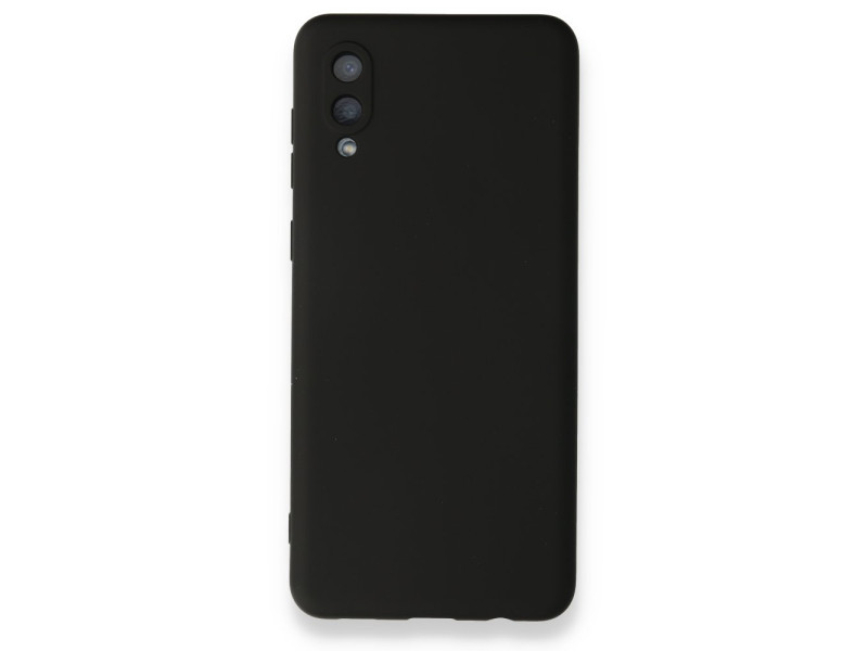 Newface Samsung Galaxy A02 Kılıf Nano içi Kadife Silikon - Siyah