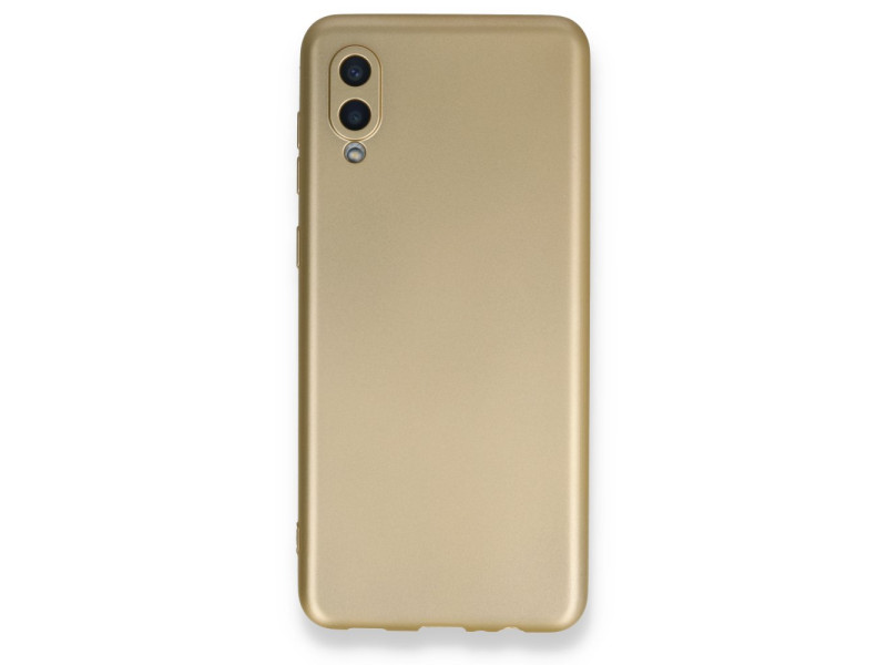 Newface Samsung Galaxy A02 Kılıf First Silikon - Gold