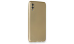 Newface Samsung Galaxy A02 Kılıf First Silikon - Gold