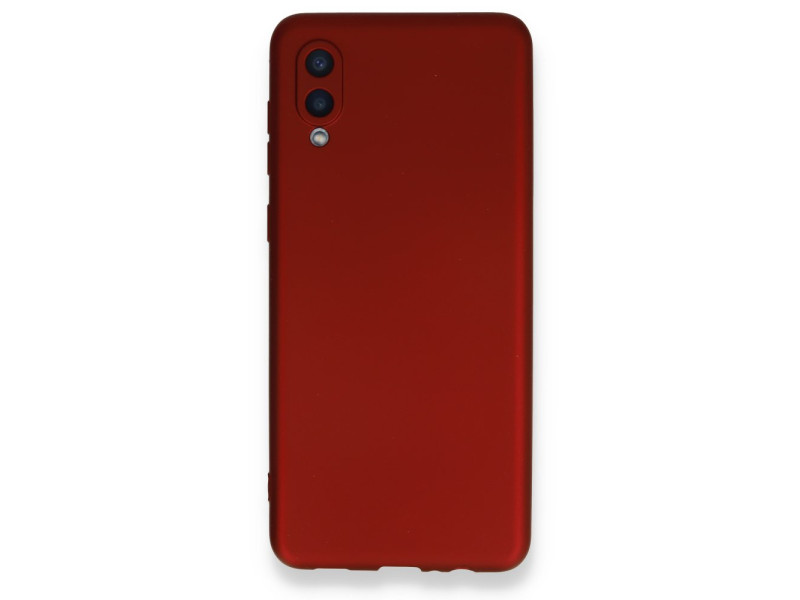 Newface Samsung Galaxy A02 Kılıf First Silikon - Bordo