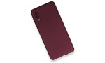 Newface Samsung Galaxy A02 Kılıf First Silikon - Mürdüm