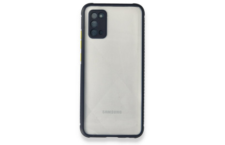 Newface Samsung Galaxy A02S Kılıf Miami Şeffaf Silikon - Lacivert