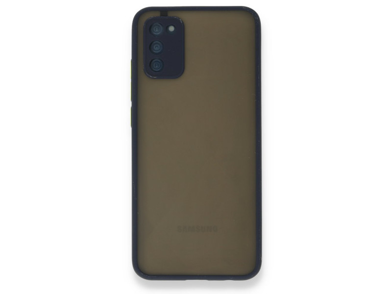 Newface Samsung Galaxy A02S Kılıf Montreal Silikon Kapak - Lacivert