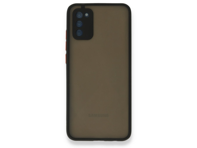 Newface Samsung Galaxy A02S Kılıf Montreal Silikon Kapak - Siyah