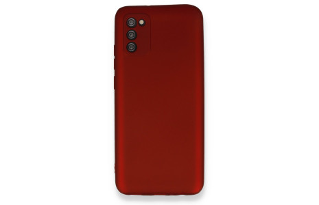 Newface Samsung Galaxy A02S Kılıf First Silikon - Bordo