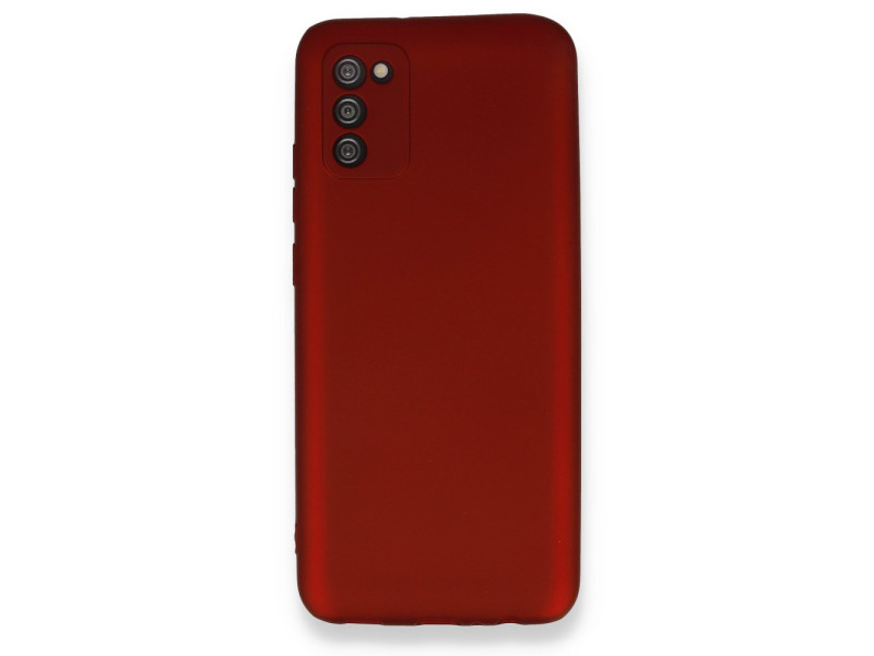 Newface Samsung Galaxy A02S Kılıf First Silikon - Bordo