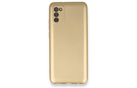 Newface Samsung Galaxy A02S Kılıf First Silikon - Gold