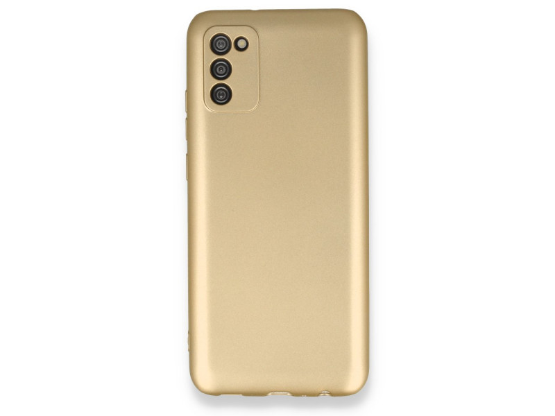 Newface Samsung Galaxy A02S Kılıf First Silikon - Gold