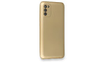 Newface Samsung Galaxy A02S Kılıf First Silikon - Gold